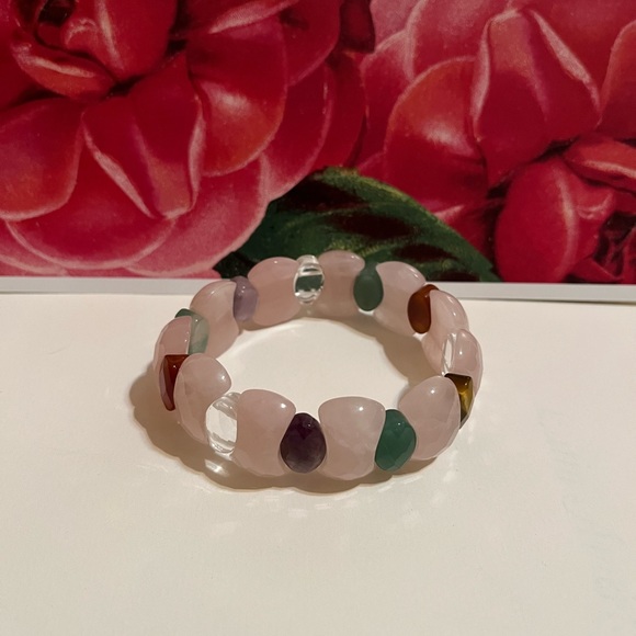 Beautiful Gemstone Bracelet Rose Quartz - Picture 2 of 5